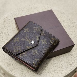 Louis Vuitton Brown and Gold Monogram Wallet